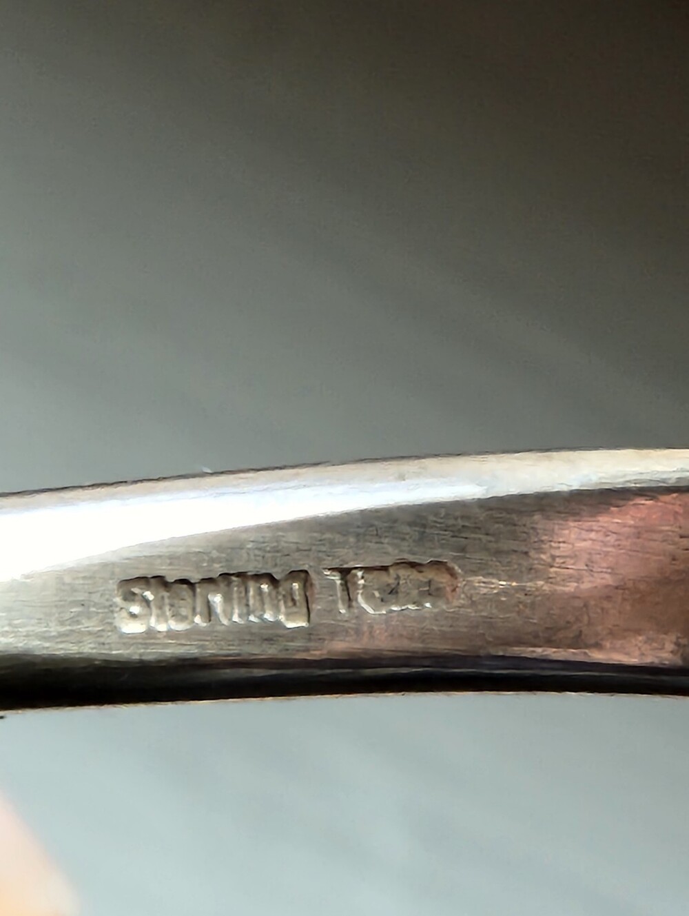 SIGNED TAHE STERLING NATIVE STAMPED CUFF BRACELET 6" - Picture 10 of 11